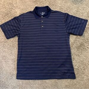 Men’s Grand Slam Golf Striped Shirt Medium
